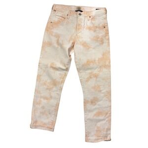 Citizens‎ of Humanity Emerson Slim Boyfriend Jeans Orange White Tie Dye 27